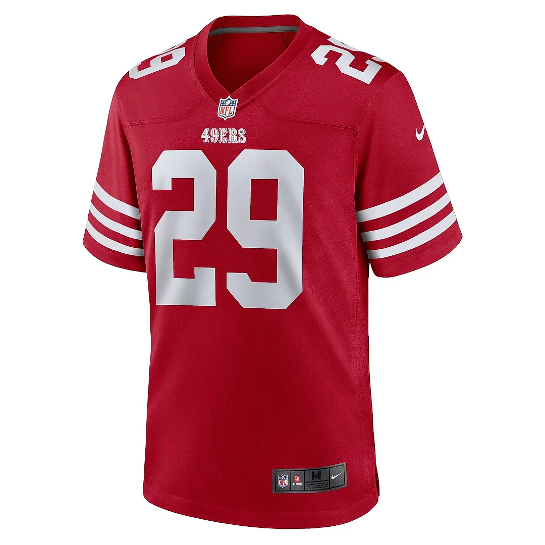 Zennovawear Men's San Francisco 49ers Talanoa Hufanga Scarlet Game Player Jersey