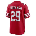 Zennovawear Men's San Francisco 49ers Talanoa Hufanga Scarlet Game Player Jersey