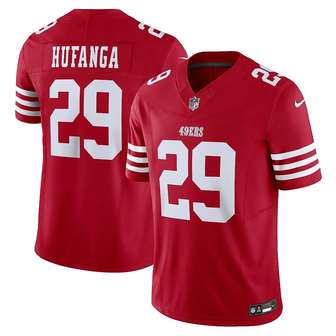 Zennovawear Men's San Francisco 49ers Talanoa Hufanga Scarlet Vapor F.U.S.E. Limited Jersey
