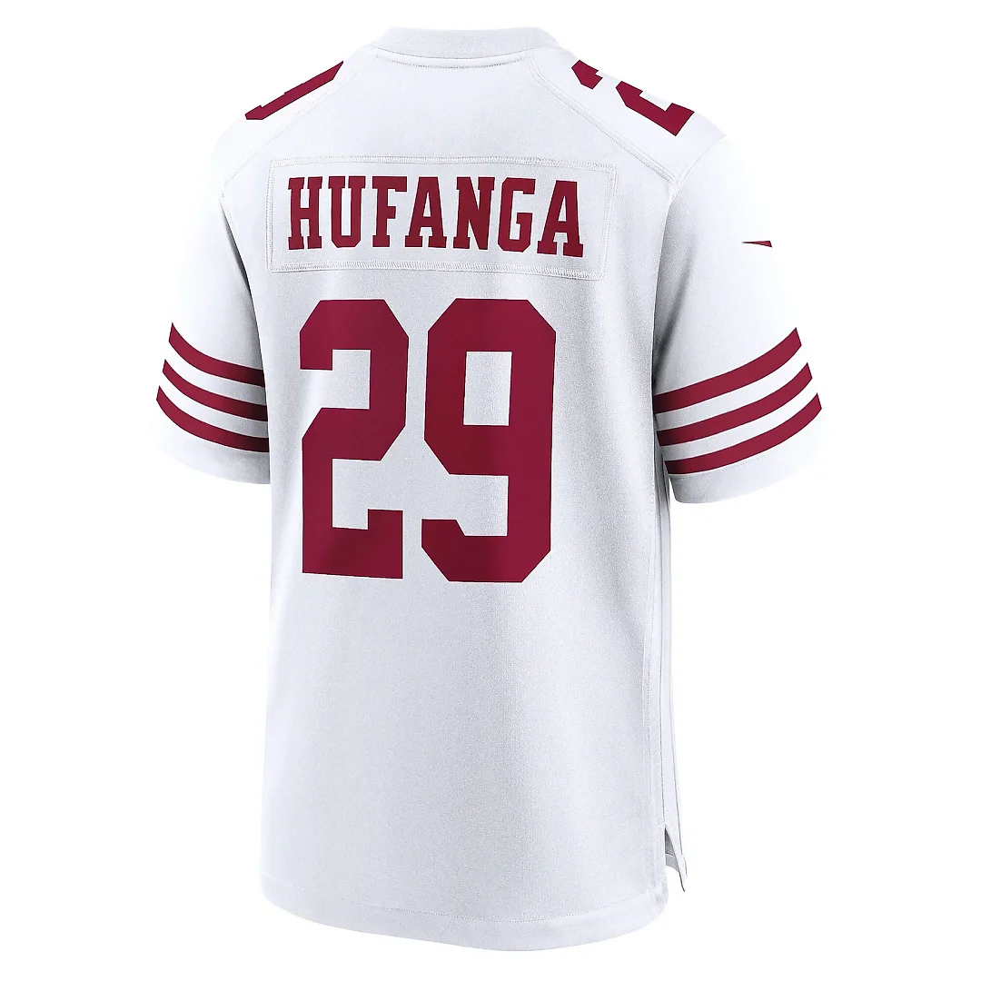 Zennovawear Men's San Francisco 49ers Talanoa Hufanga White Away Game Player Jersey