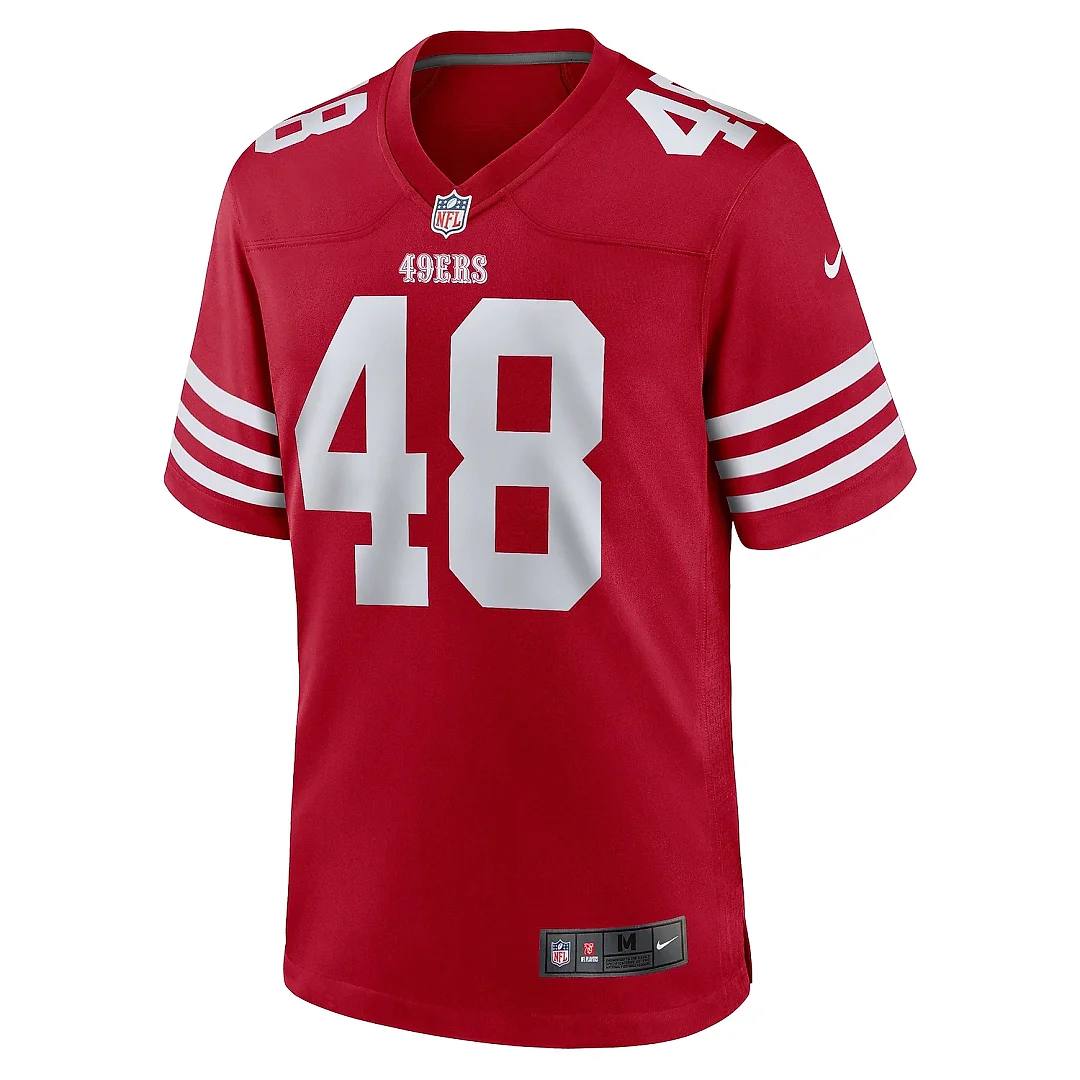 Zennovawear Men's San Francisco 49ers Tatum Bethune Scarlet Game Jersey