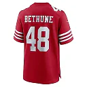 Zennovawear Men's San Francisco 49ers Tatum Bethune Scarlet Game Jersey