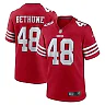Zennovawear Men's San Francisco 49ers Tatum Bethune Scarlet Game Jersey
