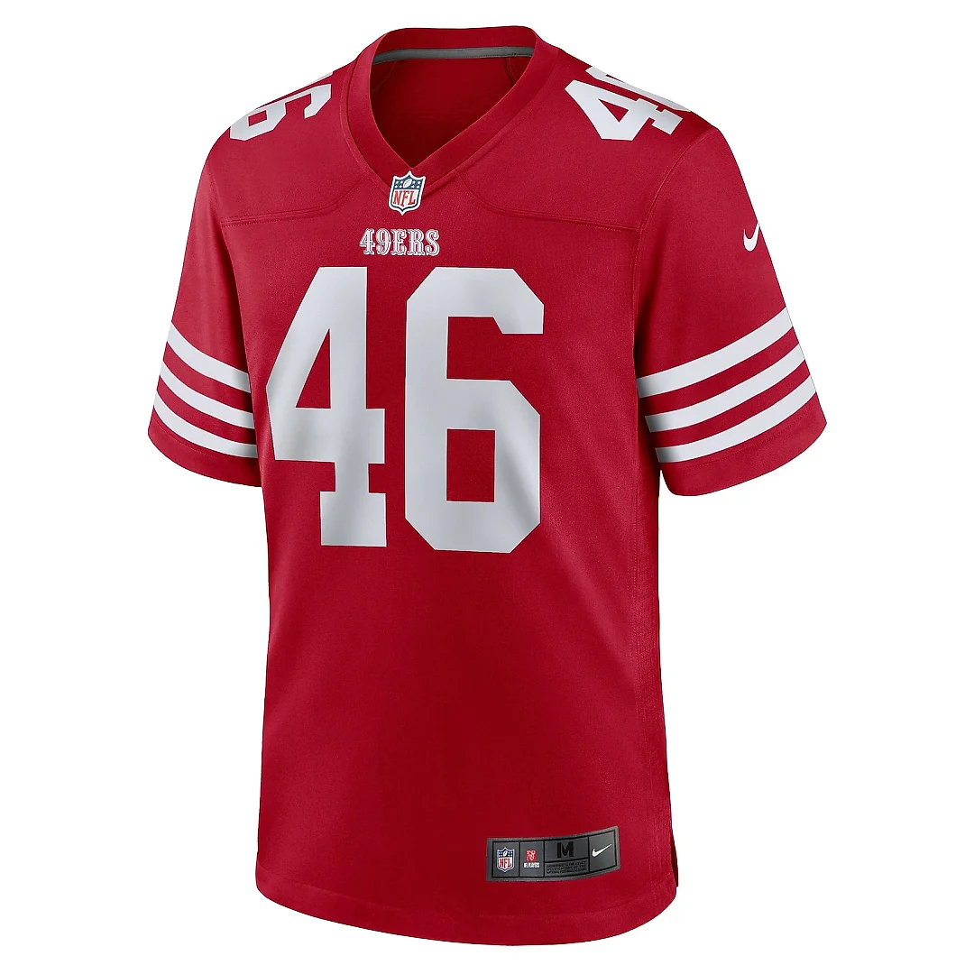 Zennovawear Men's San Francisco 49ers Taybor Pepper Scarlet Game Jersey