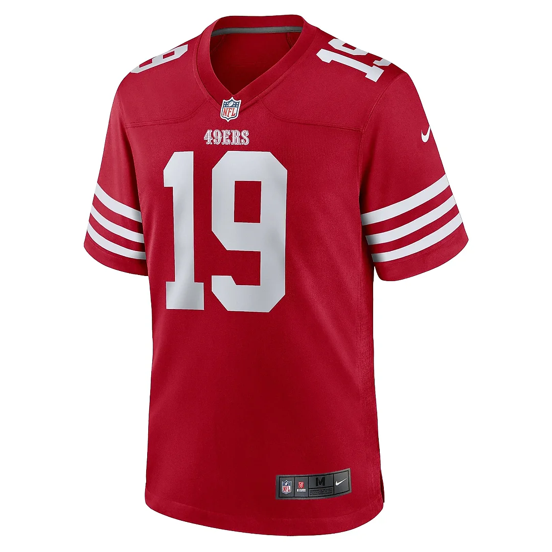 Zennovawear Men's San Francisco 49ers Trent Taylor Scarlet Team Game Jersey