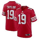 Zennovawear Men's San Francisco 49ers Trent Taylor Scarlet Team Game Jersey