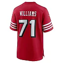 Zennovawear Men's San Francisco 49ers Trent Williams Scarlet Alternate Game Jersey