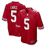 Zennovawear Men's San Francisco 49ers Trey Lance Scarlet Game Jersey