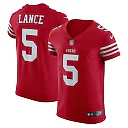Zennovawear Men's San Francisco 49ers Trey Lance Scarlet Vapor Elite Jersey
