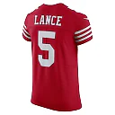 Zennovawear Men's San Francisco 49ers Trey Lance Scarlet Vapor Elite Jersey