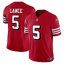 Zennovawear Men's San Francisco 49ers Trey Lance Scarlet Vapor F.U.S.E. Limited Jersey