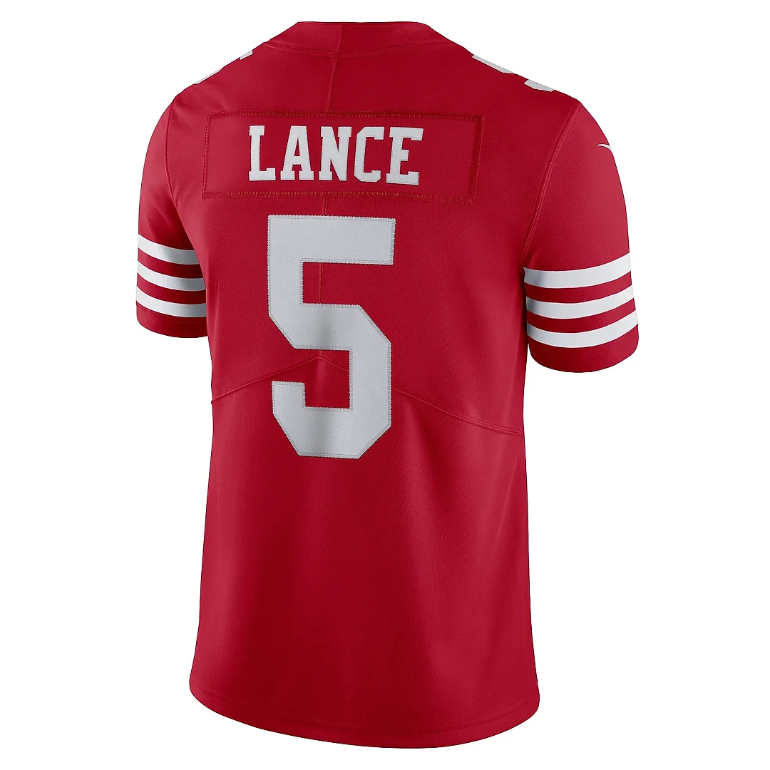 Zennovawear Men's San Francisco 49ers Trey Lance Scarlet Vapor Limited Jersey