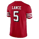Zennovawear Men's San Francisco 49ers Trey Lance Scarlet Vapor F.U.S.E. Limited Jersey