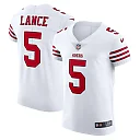 Zennovawear Men's San Francisco 49ers Trey Lance White Vapor Elite Jersey