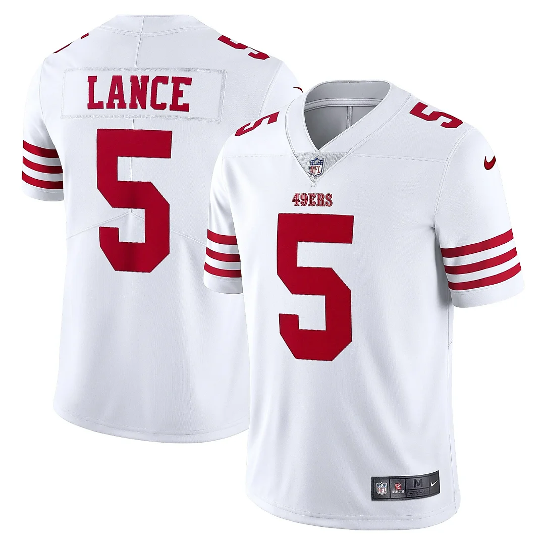 Zennovawear Men's San Francisco 49ers Trey Lance White Vapor Limited Jersey