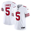 Zennovawear Men's San Francisco 49ers Trey Lance White Vapor Limited Jersey