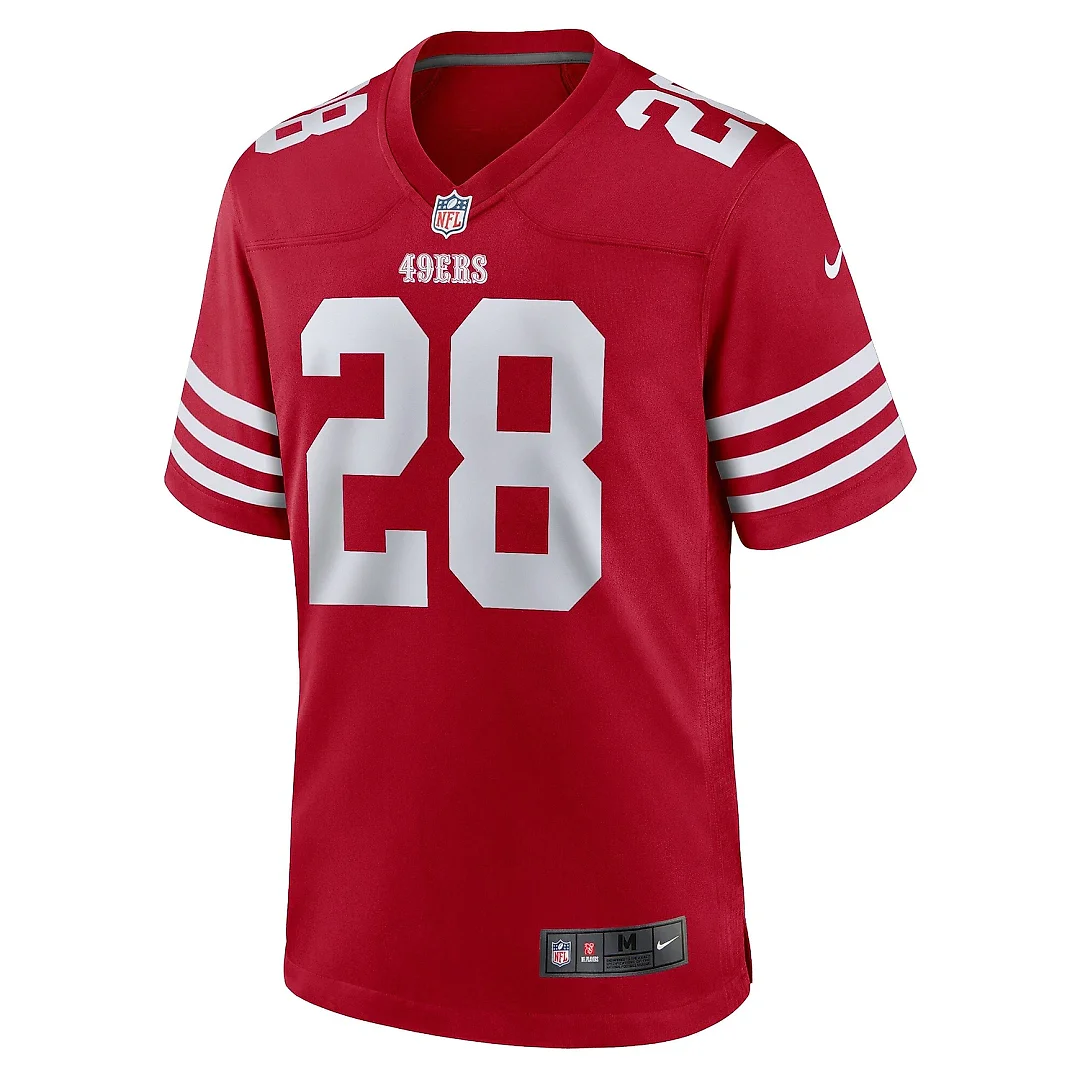 Zennovawear Men's San Francisco 49ers Trey Sermon Scarlet Player Game Jersey
