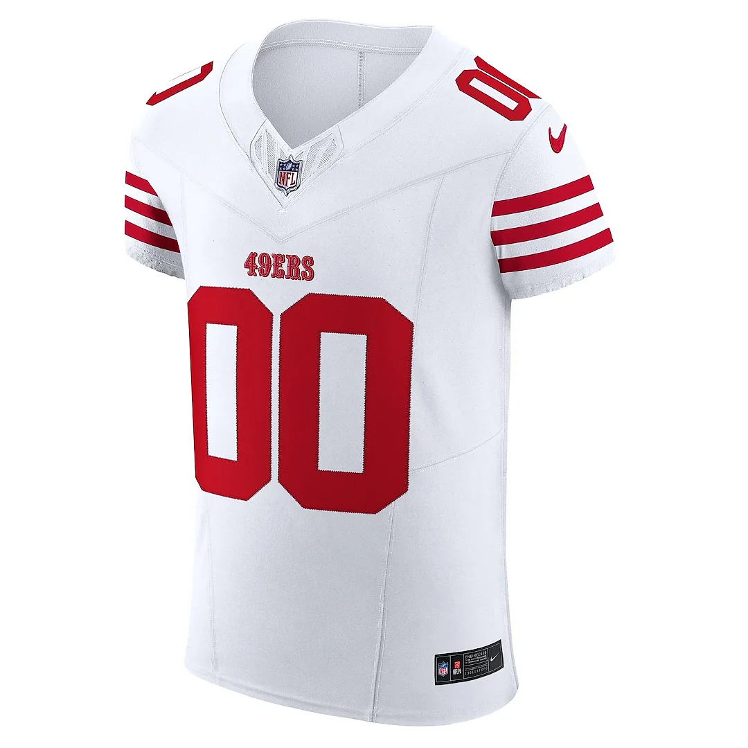 Zennovawear Men's San Francisco 49ers White Vapor F.U.S.E. Elite Custom Jersey