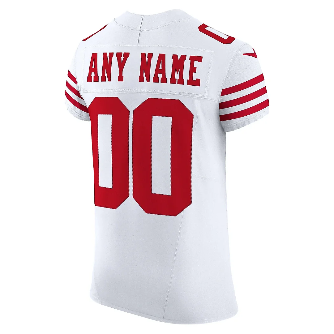 Zennovawear Men's San Francisco 49ers White Vapor F.U.S.E. Elite Custom Jersey