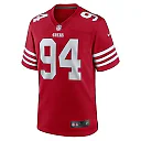 Zennovawear Men's San Francisco 49ers Yetur Gross-Matos Scarlet Team Game Jersey