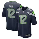 Zennovawear Men's Seattle Seahawks 12s College Navy Game Team Jersey