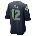Zennovawear Men's Seattle Seahawks 12s College Navy Game Team Jersey
