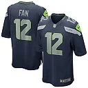 Zennovawear Men's Seattle Seahawks 12s College Navy Team Game Jersey