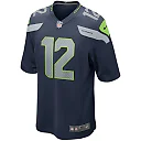 Zennovawear Men's Seattle Seahawks 12s College Navy Team Game Jersey