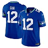 Zennovawear Men's Seattle Seahawks 12th Fan Royal Vapor F.U.S.E. Limited Jersey
