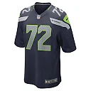 Zennovawear Men's Seattle Seahawks Abraham Lucas College Navy Game Player Jersey