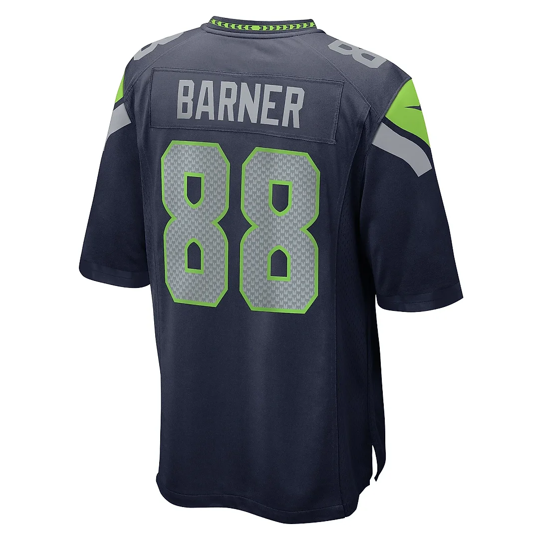 Zennovawear Men's Seattle Seahawks A.J. Barner College Navy Game Jersey