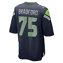 Zennovawear Men's Seattle Seahawks Anthony Bradford College Navy Game Jersey