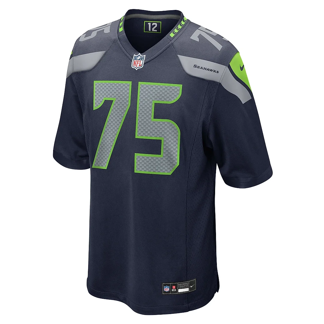 Zennovawear Men's Seattle Seahawks Anthony Bradford College Navy Game Jersey