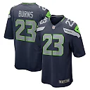 Zennovawear Men's Seattle Seahawks Artie Burns College Navy Game Jersey