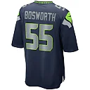 Zennovawear Men's Seattle Seahawks Brian Bosworth College Navy Game Retired Player Jersey