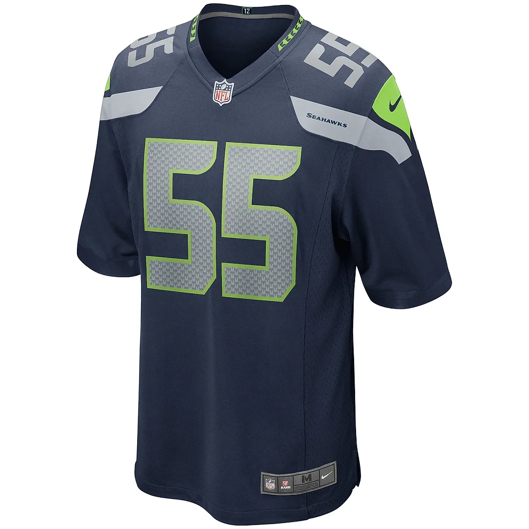 Zennovawear Men's Seattle Seahawks Brian Bosworth College Navy Game Retired Player Jersey