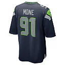 Zennovawear Men's Seattle Seahawks Bryan Mone College Navy Game Jersey