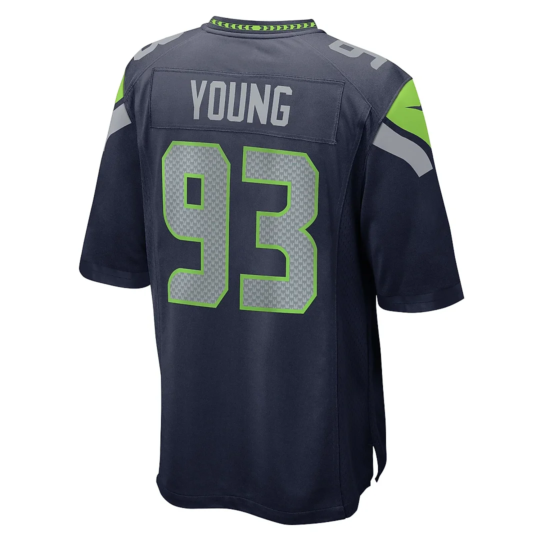 Zennovawear Men's Seattle Seahawks Cameron Young College Navy Game Jersey