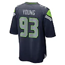 Zennovawear Men's Seattle Seahawks Cameron Young College Navy Game Jersey