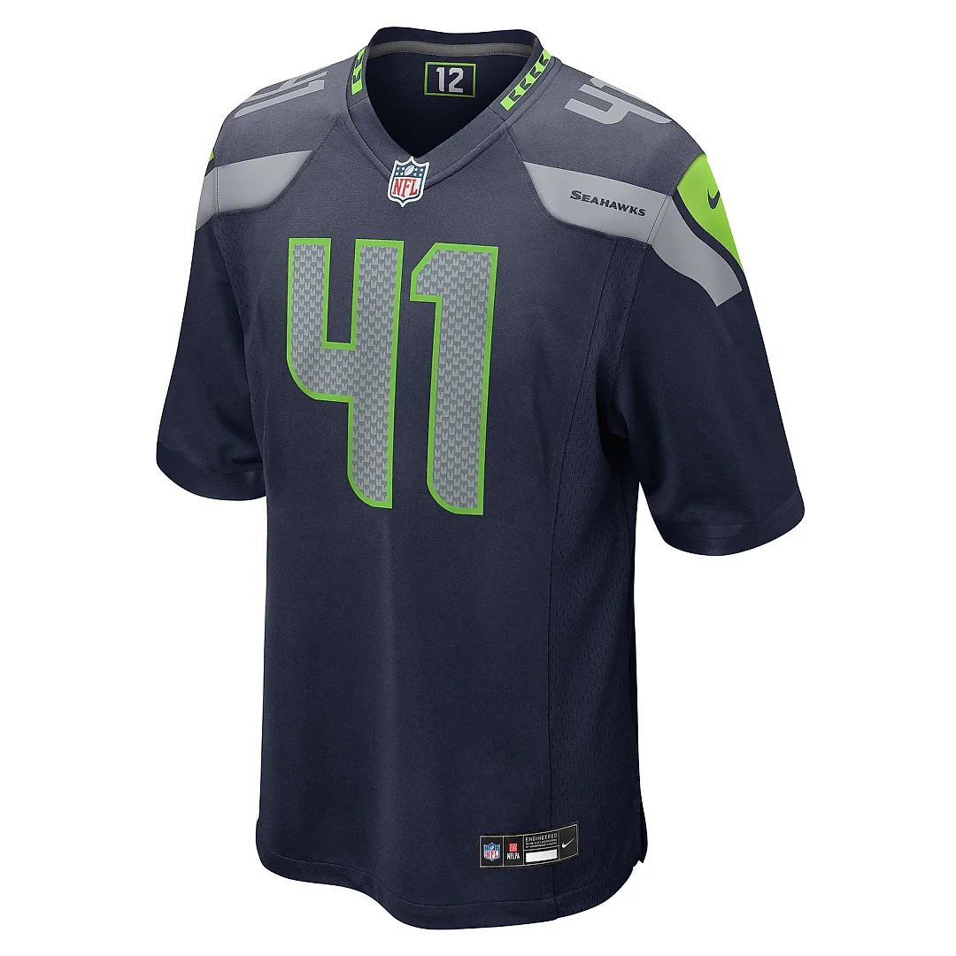 Zennovawear Men's Seattle Seahawks Chris Stoll College Navy Game Jersey
