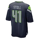Zennovawear Men's Seattle Seahawks Chris Stoll College Navy Game Jersey