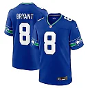 Zennovawear Men's Seattle Seahawks Coby Bryant Royal Throwback Player Game Jersey