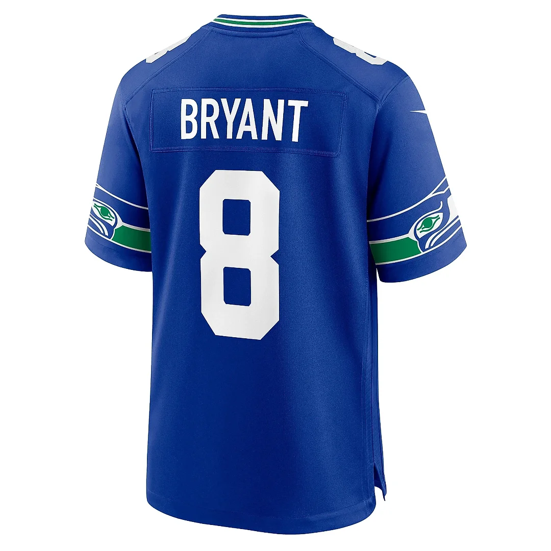 Zennovawear Men's Seattle Seahawks Coby Bryant Royal Throwback Player Game Jersey