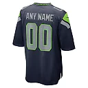 Zennovawear Men's Seattle Seahawks College Navy Custom Game Jersey