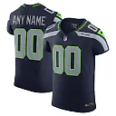 Zennovawear Men's Seattle Seahawks College Navy Vapor F.U.S.E. Elite Custom Jersey