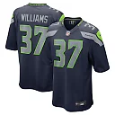 Zennovawear Men's Seattle Seahawks Damarion Williams College Navy Game Jersey