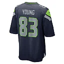 Zennovawear Men's Seattle Seahawks Dareke Young College Navy Game Jersey