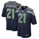 Zennovawear Men's Seattle Seahawks Devon Witherspoon College Navy Game Jersey