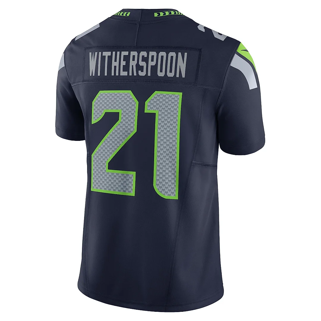 Zennovawear Men's Seattle Seahawks Devon Witherspoon Navy Vapor F.U.S.E. Limited Jersey