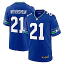 Zennovawear Men's Seattle Seahawks Devon Witherspoon Royal Throwback Player Game Jersey